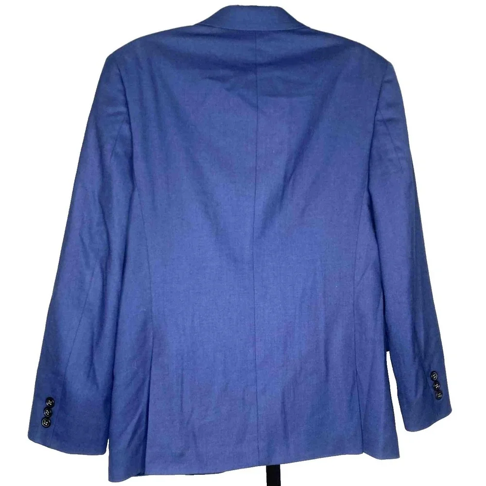 Lauren Ralph Lauren Boy's Navy Blazer Jacket Black Label Fully Lined Size 16R